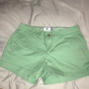 green shorts